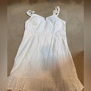 Wild Fable White Eyelet Dress with Ruffle Straps